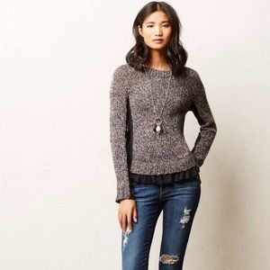 ❤ Moth Apsara Knit Ruffle Sweater Sz M